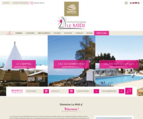 Camping-DU-Midi.com(Camping Domaine Le Midi 5) Screenshot