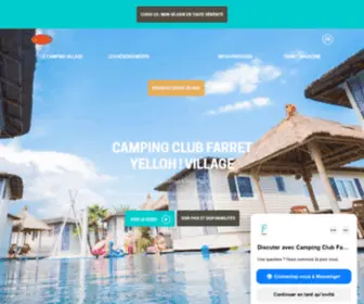 Camping-Farret.com(Camping Languedoc) Screenshot