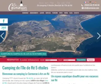 Camping-Ile-DE-RE-Cormoran.com(Sur l'île de Ré) Screenshot