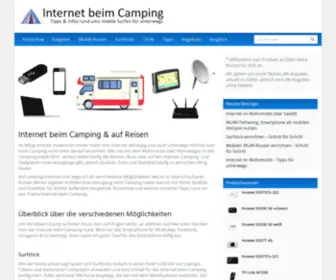 Camping-Internet.com(►Mobiles Internet beim Camping und Reisen) Screenshot