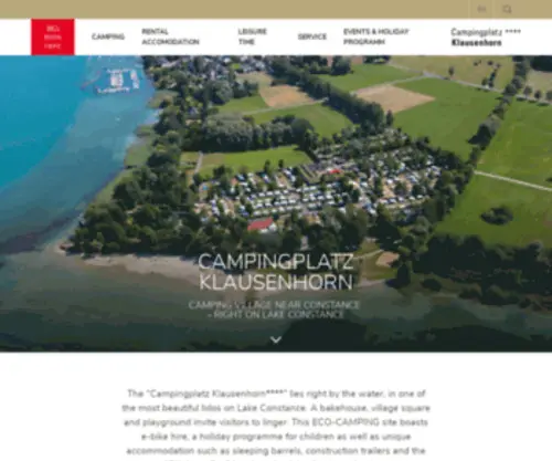 Camping-Klausenhorn.com(Right on Lake Constance) Screenshot