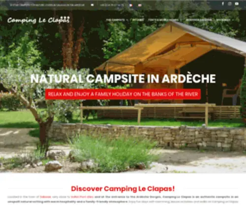 Camping-LE-Clapas.com(Camping 3 étoiles) Screenshot