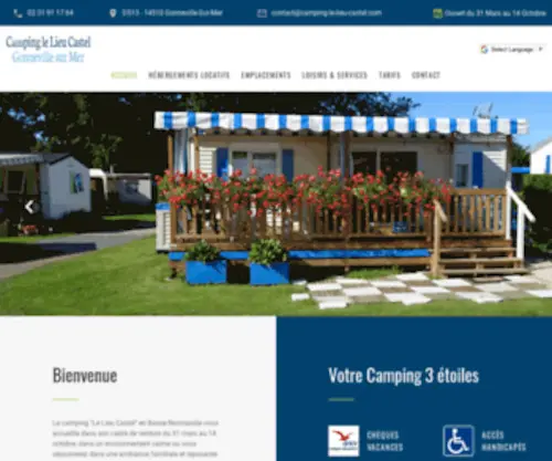 Camping-LE-Lieu-Castel.com(Camping Le Lieu Castel en Normandie dans le Calvados) Screenshot