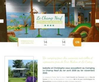 Camping-Lechampneuf.com(Camping 4 étoiles Baie de Somme) Screenshot