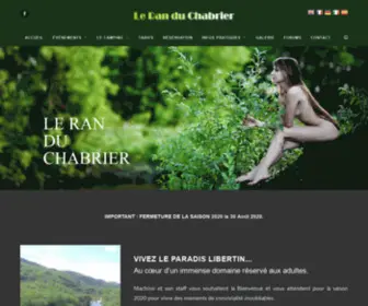 Camping-Libertin.com(Camping libertin Le Ran du Chabrier) Screenshot