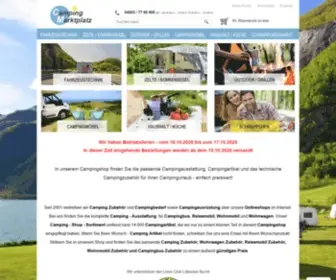 Camping-Marktplatz.com(Alles rund um die mobile Freizeit) Screenshot