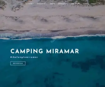 Camping-Miramar.es(Camping Miramar) Screenshot