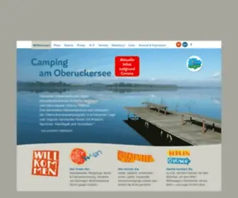 Camping-Oberuckersee.de(Camping am Oberuckersee) Screenshot