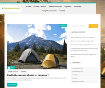 Camping-Paris.com(Fédération de l'hotellerie de plein air en ile) Screenshot