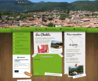 Camping-Quillan.fr(Camping La Sapinette) Screenshot