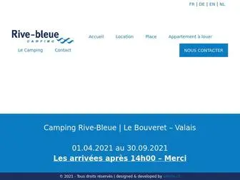 Camping-Rive-Bleue.ch(Camping Rive Bleue) Screenshot