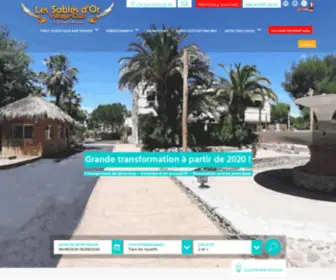 Camping-Sablesdor.com(Village Club les Sables d'or) Screenshot