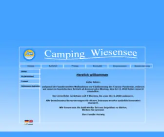 Camping-Wiesensee.de(Camping Wiesensee) Screenshot