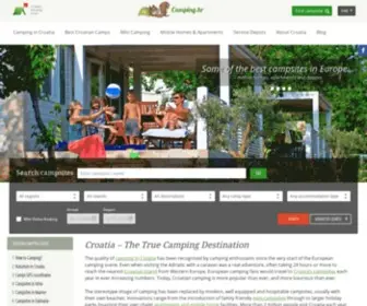 Camping.hr(Croatia Official Camping Portal) Screenshot