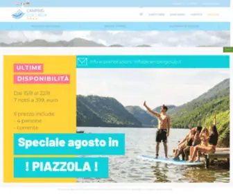 Camping2Laghi.it(Camping Due Laghi) Screenshot