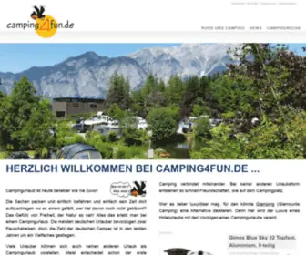 Camping4Fun.de(Herzlich Willkommen bei) Screenshot