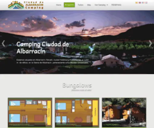 Campingalbarracin.com(Camping Ciudad de Albarracín) Screenshot