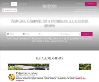 Campingamfora.com(Càmping Costa Brava vora mar) Screenshot