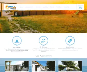 Campingbahiadelaplata.com(Camping Bahía de la Plata) Screenshot