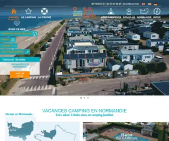 Campingbelleetoile.com(Camping Manche) Screenshot