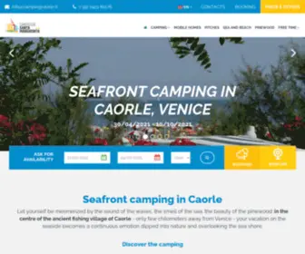 Campingcaorle.it(Camping Caorle frontemare) Screenshot