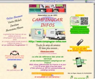 Campingcar-Infos.com(Les aires de services Campingcar) Screenshot