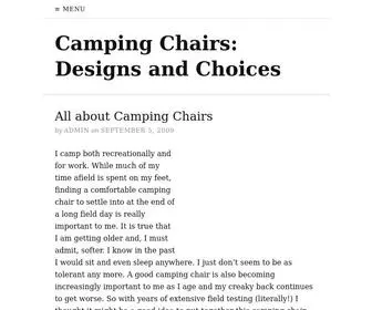 Campingchair.org(Camping Chairs) Screenshot