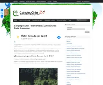 Campingchile.cl(Portal de camping en Chile) Screenshot