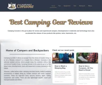 Campingconsole.com(The Camping Console) Screenshot