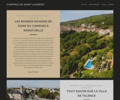 Campingdesaintlaurent.com(Camping de Saint Laurent) Screenshot
