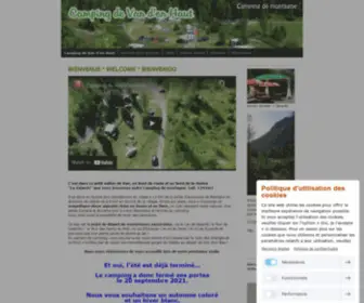 Campingdevandenhaut.com(Camping de Van d'en Haut) Screenshot