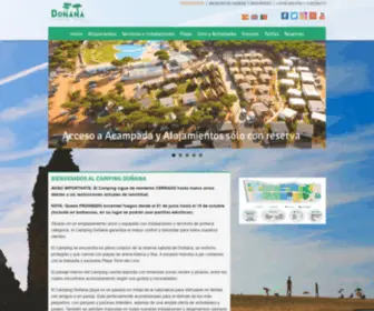Campingdonana.com(Camping Doñana) Screenshot