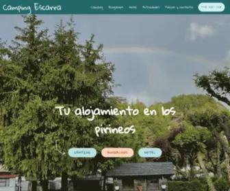 Campingescarra.com(Camping Escarra) Screenshot