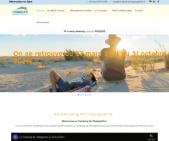 Campingespiguette.fr(Camping Espiguette) Screenshot