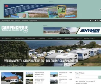 Campingferie.dk(Din online campingportal) Screenshot