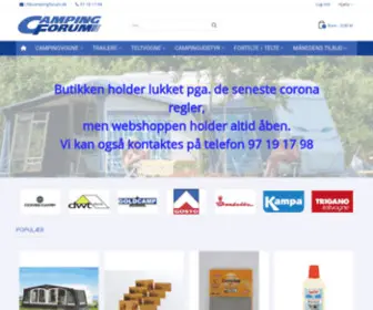 Campingforum.dk(Camping Forum er campistens foretrukne valg) Screenshot