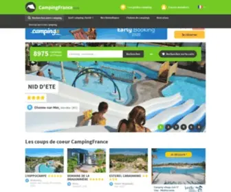 Campingfrance.com(100% des campings en France) Screenshot