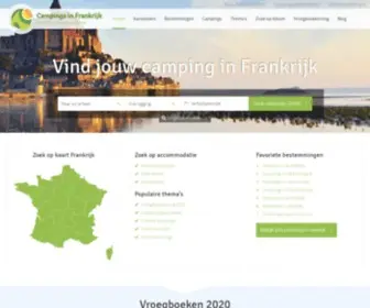 Campingfrankrijk.eu(Zoek campings in Frankrijk via) Screenshot