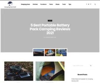 Campinggearstuff.com(Camping Gear Stuff) Screenshot