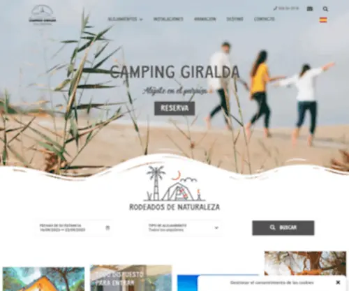 Campinggiralda.com(Camping Giralda) Screenshot