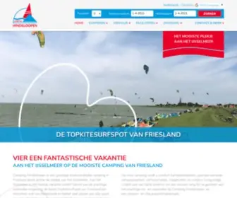 Campinghindeloopen.nl(Camping Hindeloopen) Screenshot