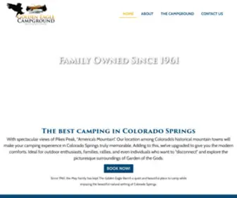 Campingincoloradosprings.com(Golden Eagle Campground) Screenshot