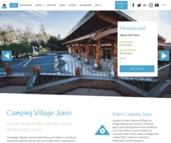 Campingjonio.com(Camping Catania) Screenshot