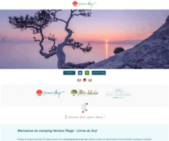 Campingkevano.com(Bienvenue au Camping le KEVANO PLAGE) Screenshot