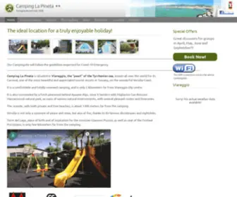 Campinglapineta.com(Camping la Pineta Viareggio (LU) Toscana) Screenshot