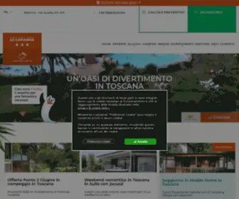 Campinglecapanne.com(Campeggio Toscana al mare) Screenshot