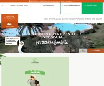 Campinglecapanne.it(Campeggio Toscana al mare) Screenshot