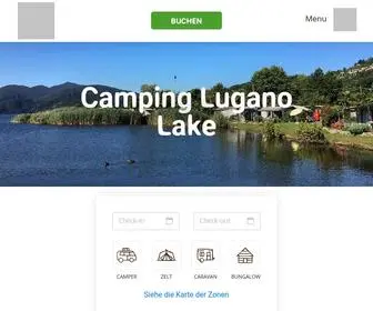 Campingluganolake.ch(Camping Lugano Lake) Screenshot