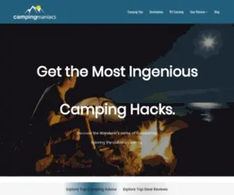 Campingmaniacs.com(The beautiful life of a wandarer) Screenshot