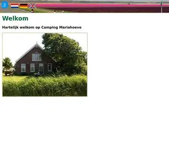 Campingmariahoeve.nl(Camping Mariahoeve) Screenshot